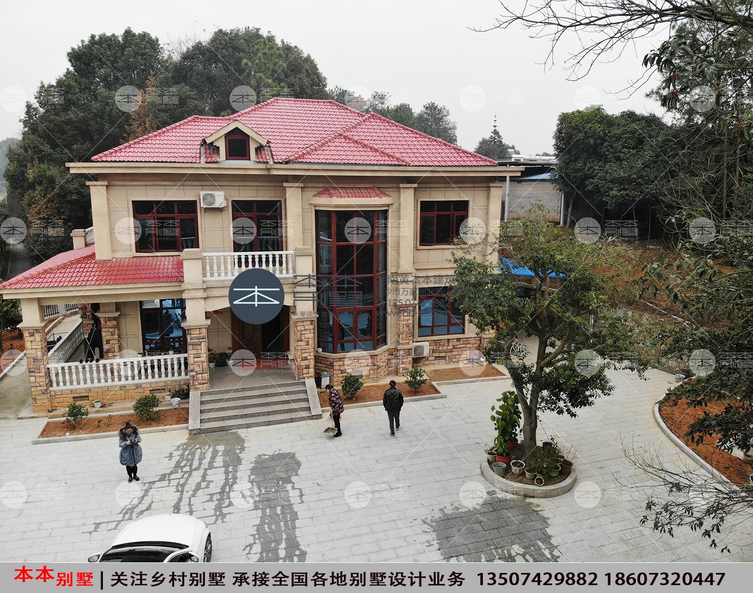 農(nóng)村自建房二層別墅設(shè)計(jì)帶實(shí)景