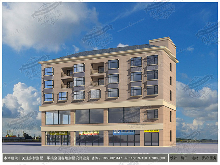 自建五層商住出租房屋農(nóng)村自建房設(shè)計