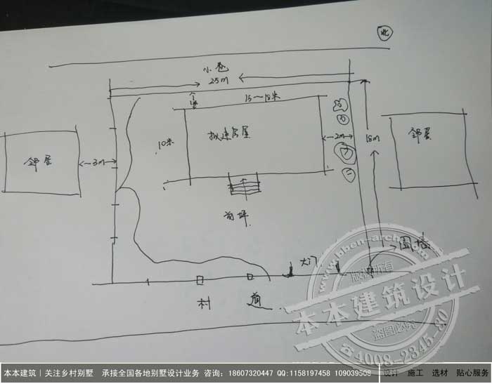 25*18米占地，帶車庫(kù)二層自建房設(shè)計(jì)